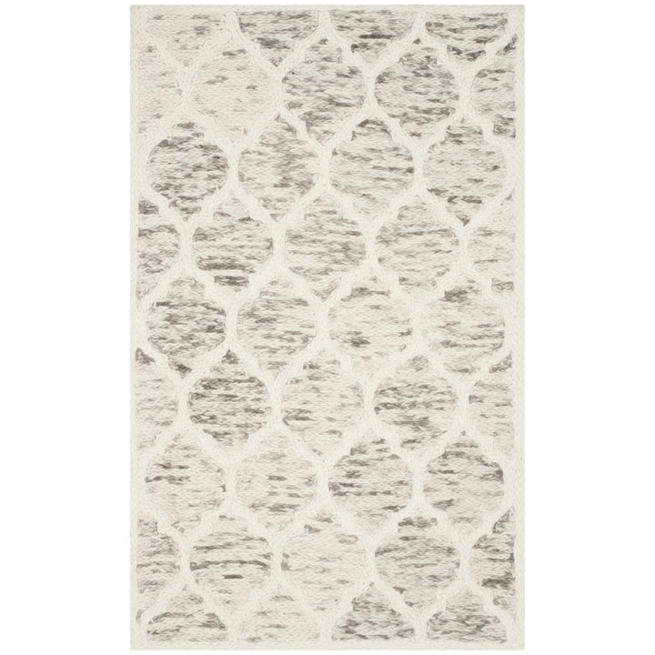 SAFAVIEH Himalaya HIM121A Handmade Grey / Ivory Rug Image 1