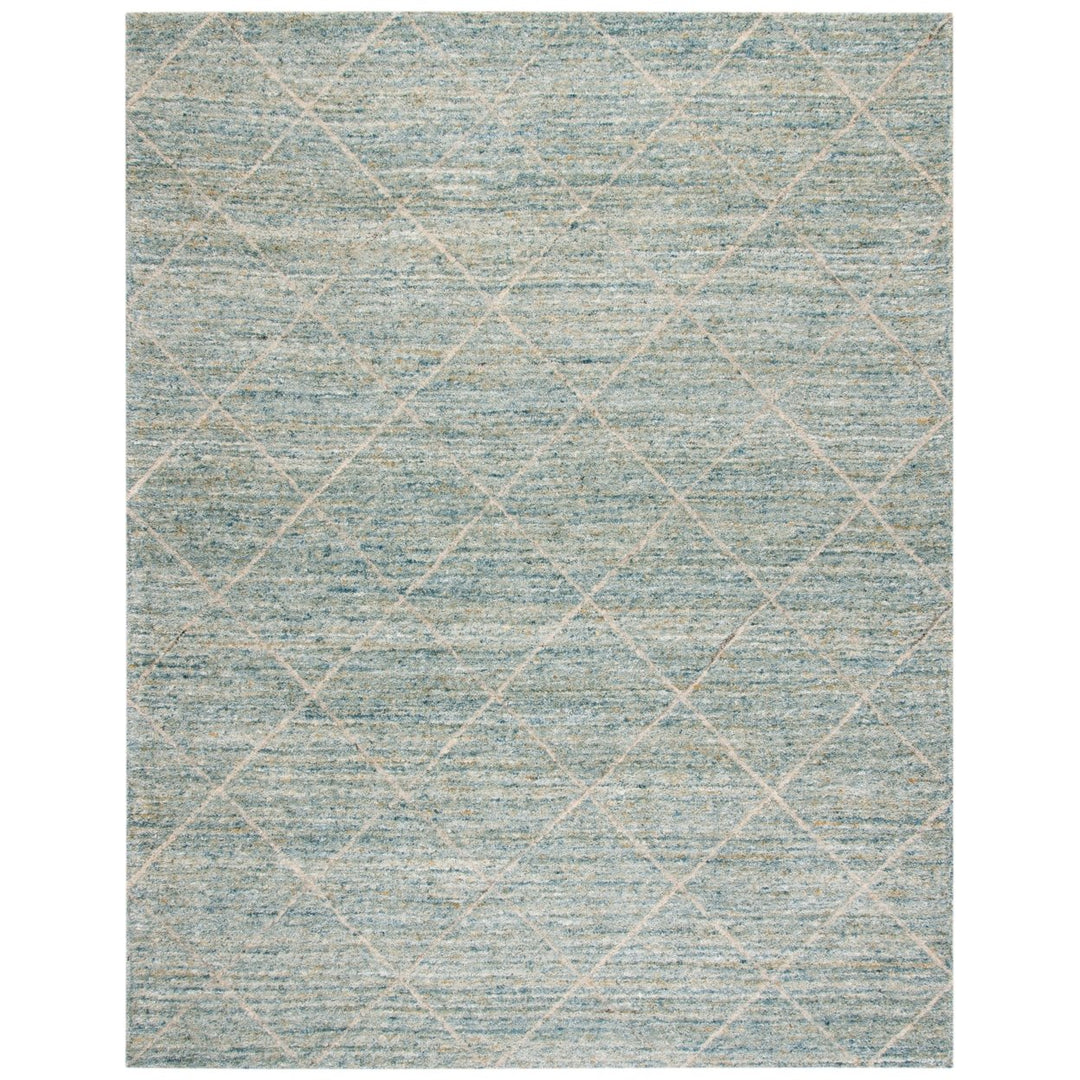 SAFAVIEH Himalaya Collection HIM423M Handmade Blue Rug Image 1