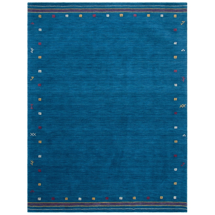 SAFAVIEH Himalaya Collection HIM563M Handmade Blue Rug Image 6