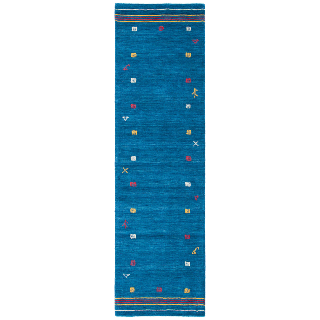 SAFAVIEH Himalaya Collection HIM563M Handmade Blue Rug Image 2