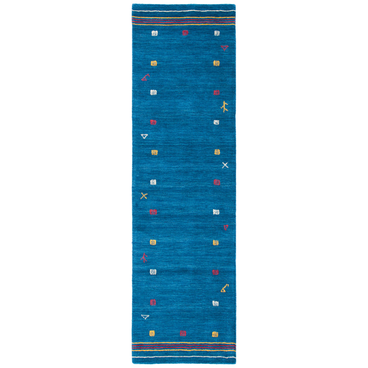 SAFAVIEH Himalaya Collection HIM563M Handmade Blue Rug Image 2