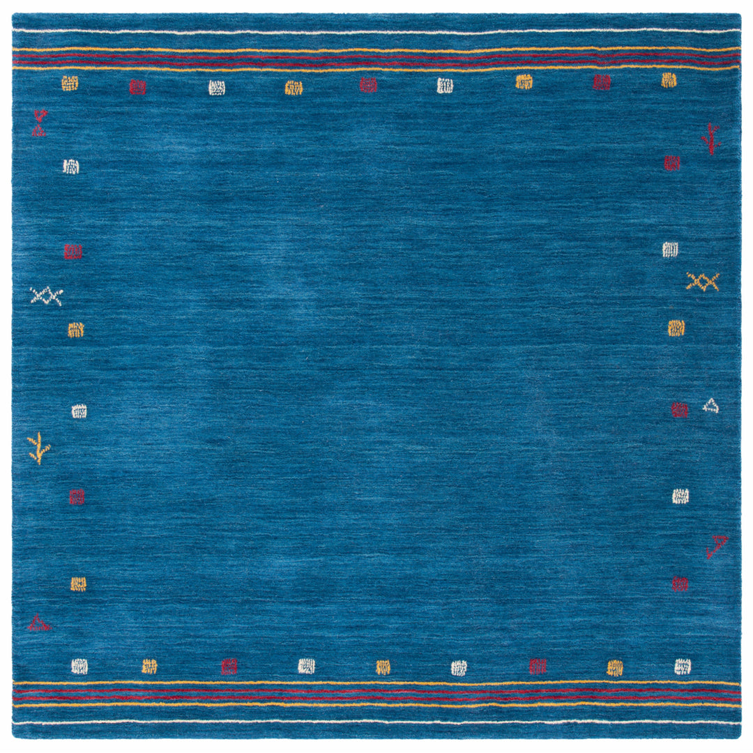 SAFAVIEH Himalaya Collection HIM563M Handmade Blue Rug Image 5