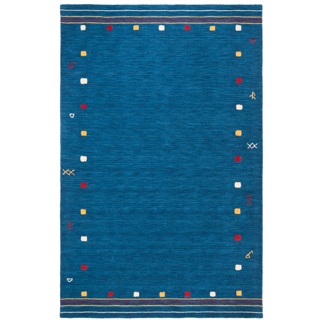 SAFAVIEH Himalaya Collection HIM563M Handmade Blue Rug Image 3