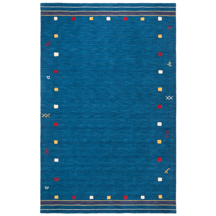 SAFAVIEH Himalaya Collection HIM563M Handmade Blue Rug Image 3