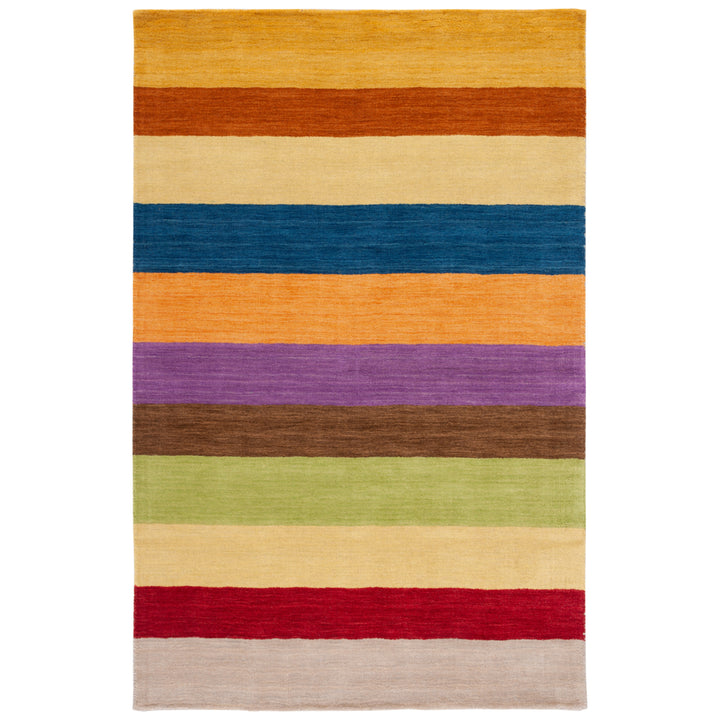 SAFAVIEH Himalaya HIM584A Handmade Yellow / Multi Rug Image 4