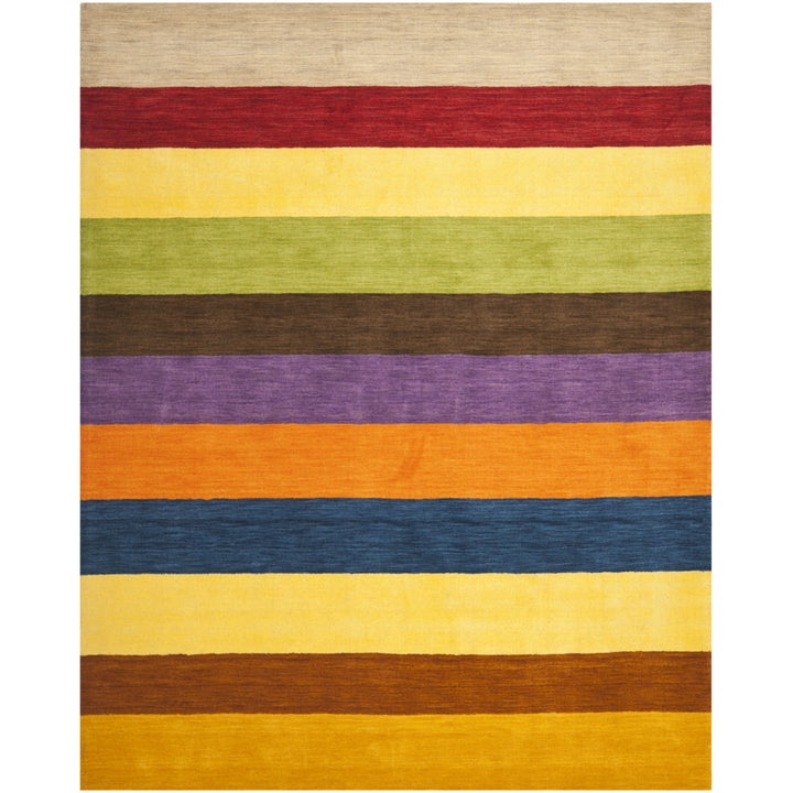 SAFAVIEH Himalaya HIM584A Handmade Yellow / Multi Rug Image 7