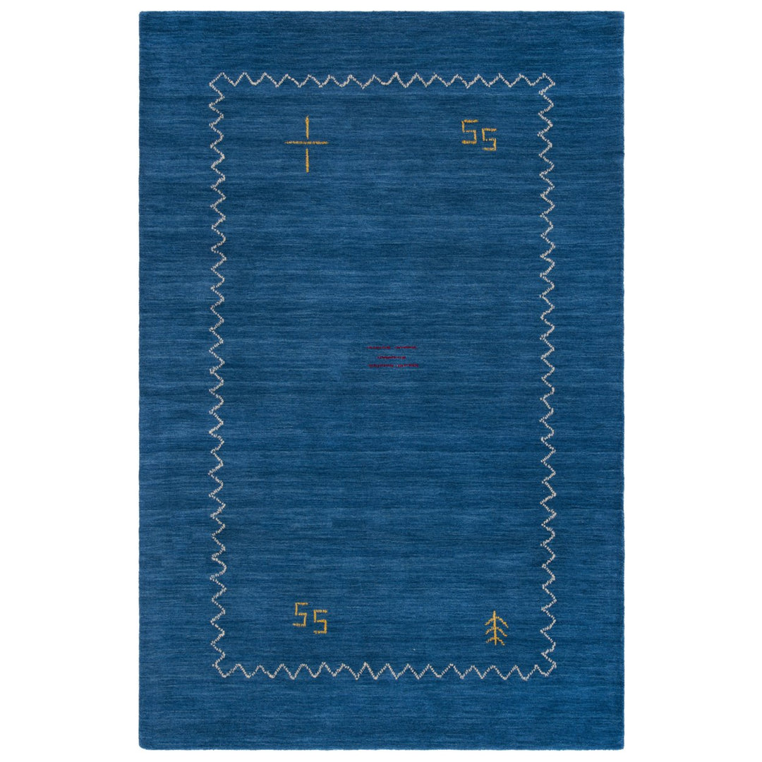 SAFAVIEH Himalaya Collection HIM583A Handmade Blue Rug Image 1