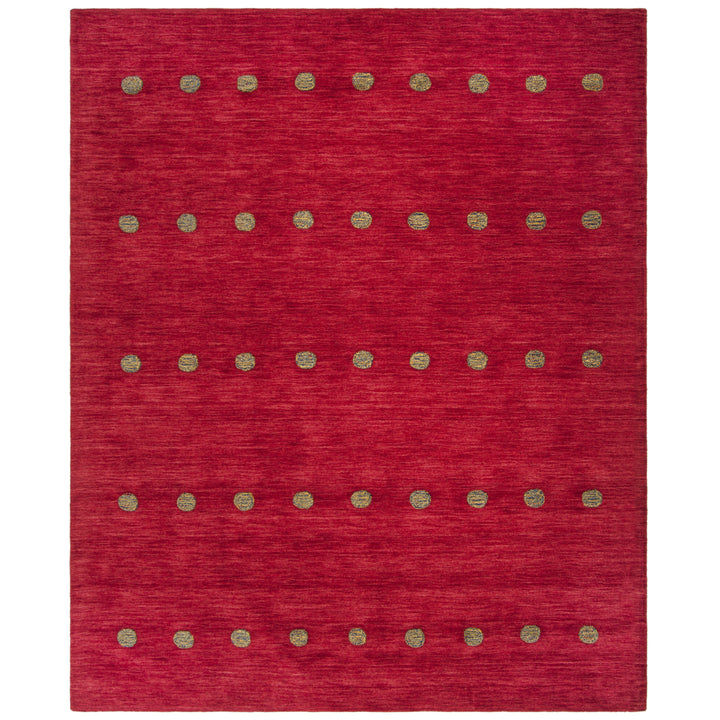 SAFAVIEH Himalaya Collection HIM590Q Handmade Red Rug Image 1