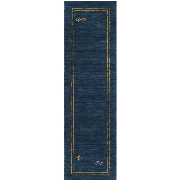 SAFAVIEH Himalaya HIM588A Handmade Blue / Multi Rug Image 1