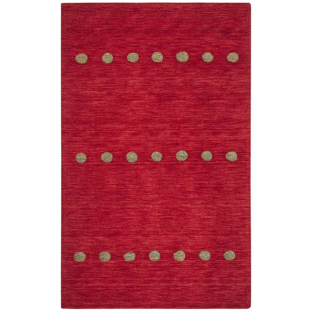 SAFAVIEH Himalaya Collection HIM590Q Handmade Red Rug Image 1