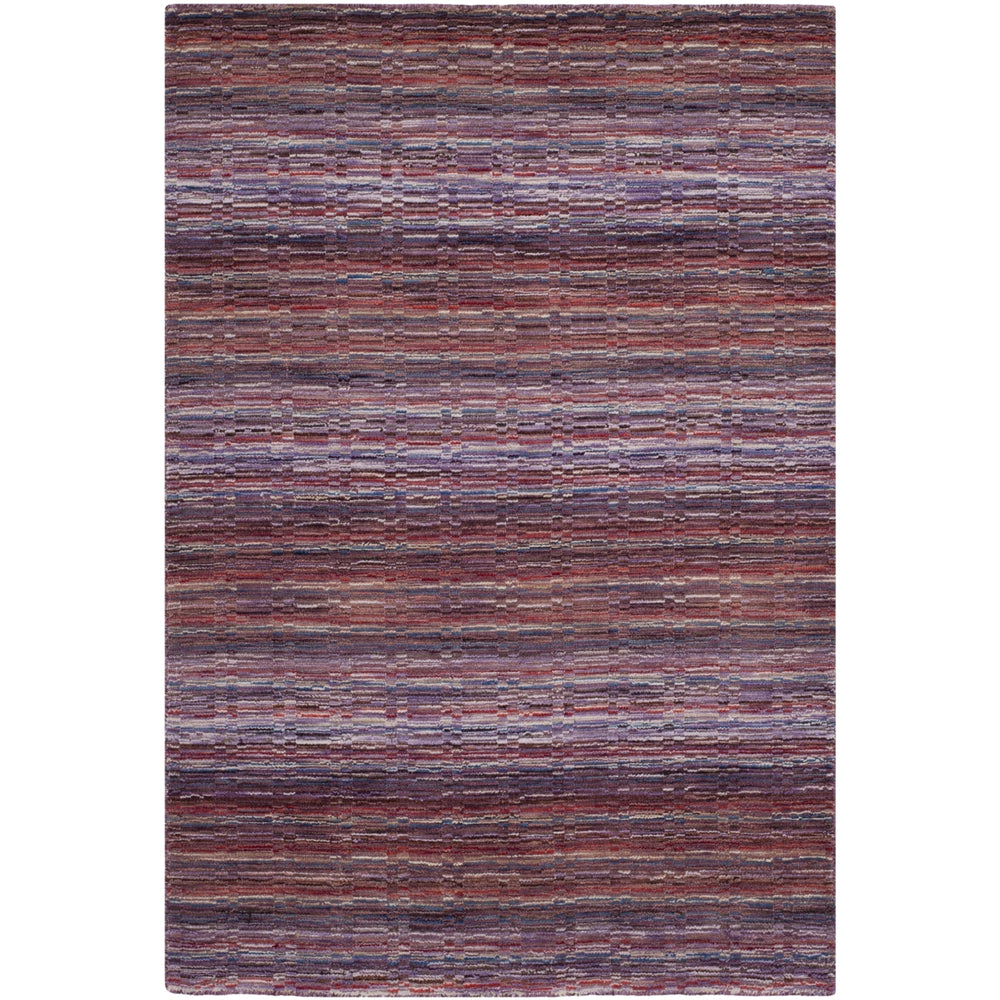 SAFAVIEH Himalaya HIM702A Handmade Purple / Multi Rug Image 2