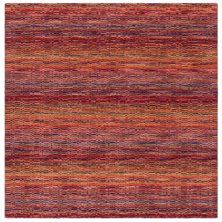 SAFAVIEH Himalaya HIM703A Handmade Red / Multi Rug Image 1