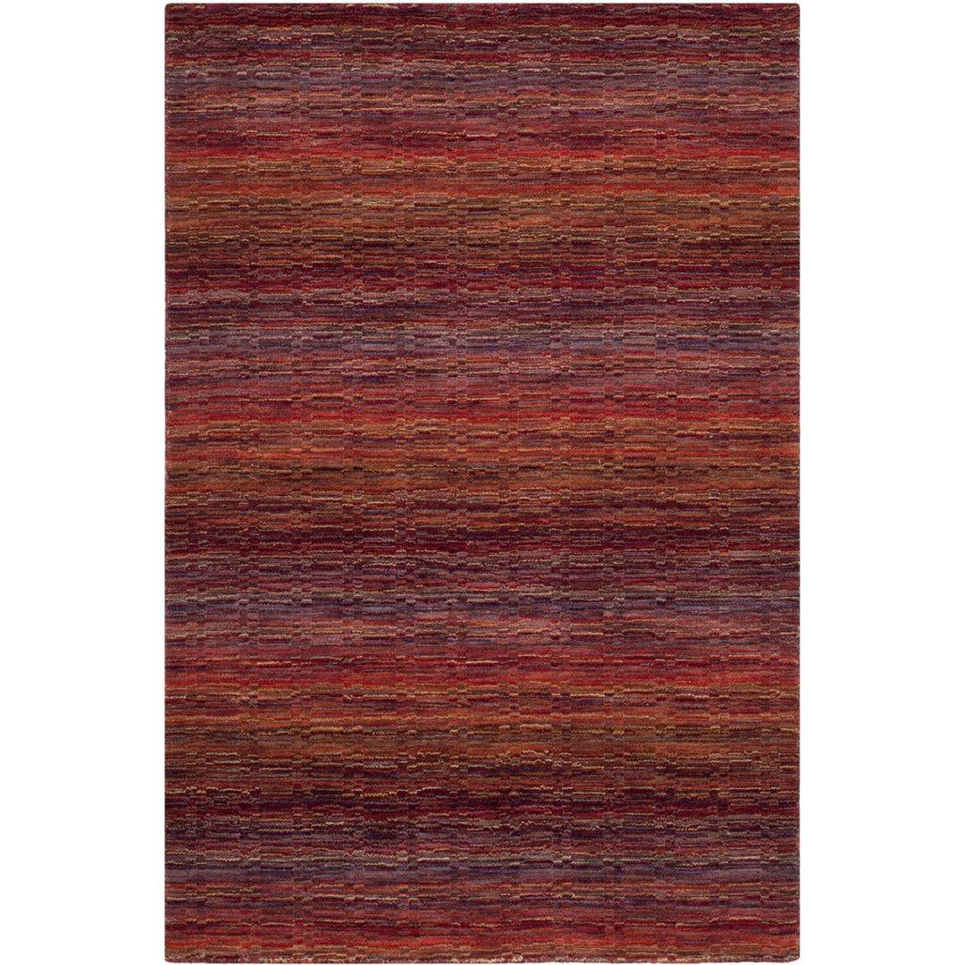 SAFAVIEH Himalaya HIM703A Handmade Red / Multi Rug Image 1