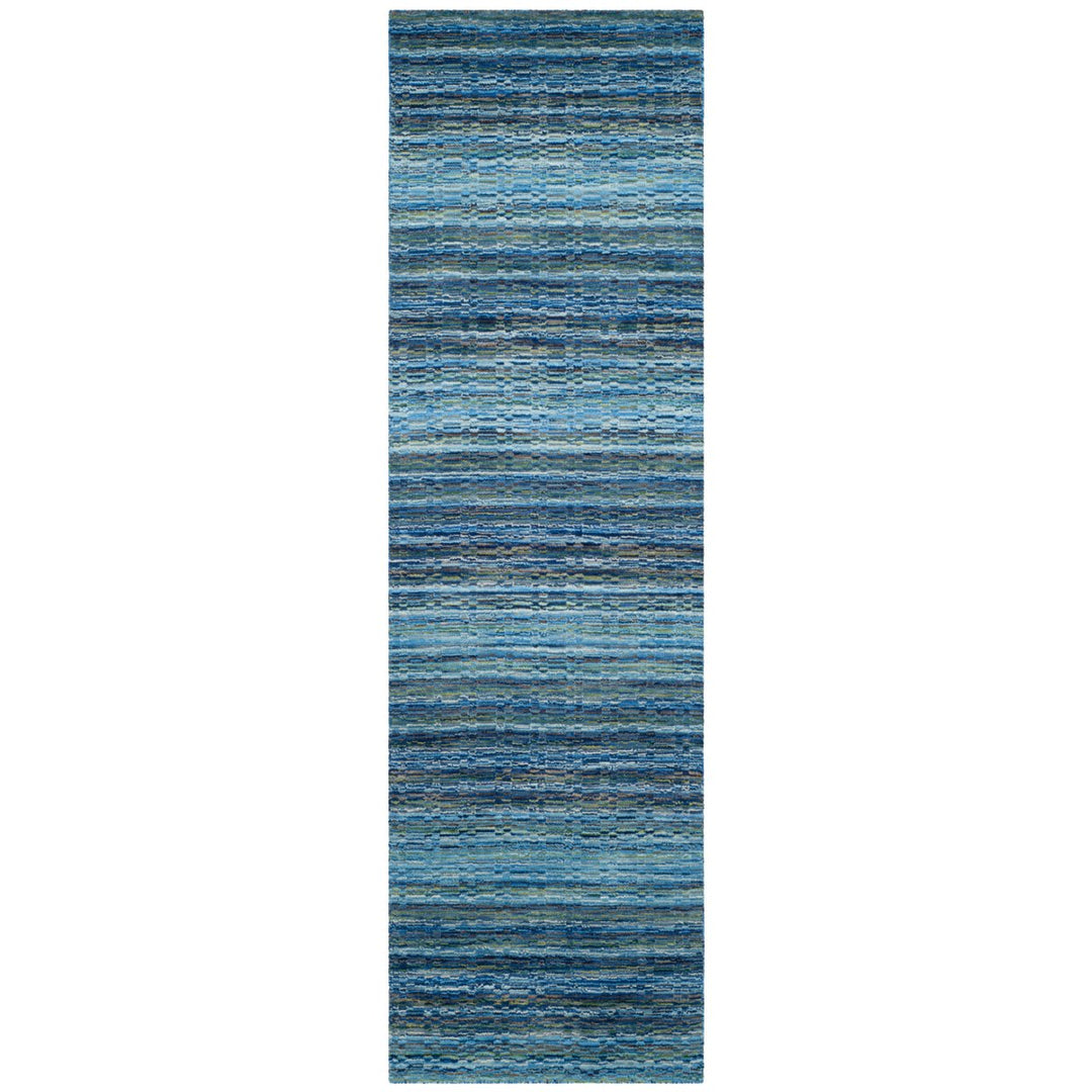 SAFAVIEH Himalaya HIM707A Handmade Blue / Multi Rug Image 1