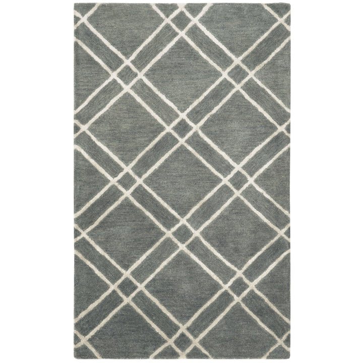 SAFAVIEH Himalaya HIM901F Handmade Dark Grey / Ivory Rug Image 3