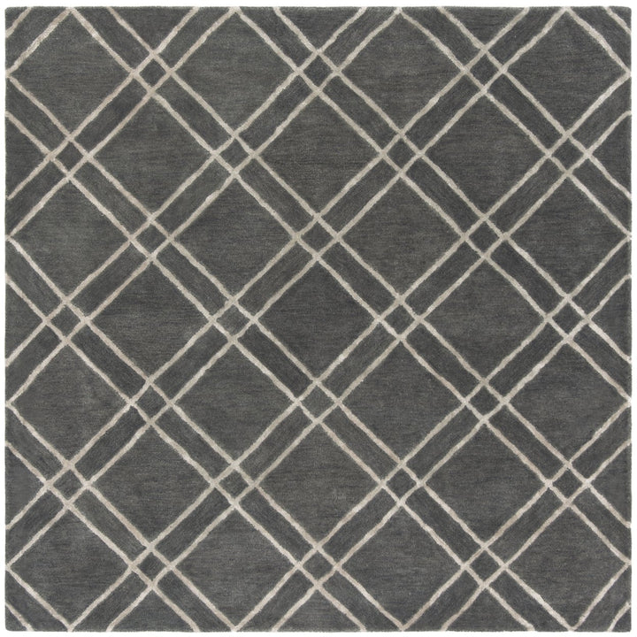 SAFAVIEH Himalaya HIM901F Handmade Dark Grey / Ivory Rug Image 9