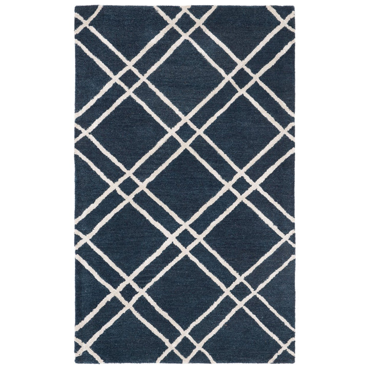 SAFAVIEH Himalaya HIM901N Handmade Navy / Silver Rug Image 3