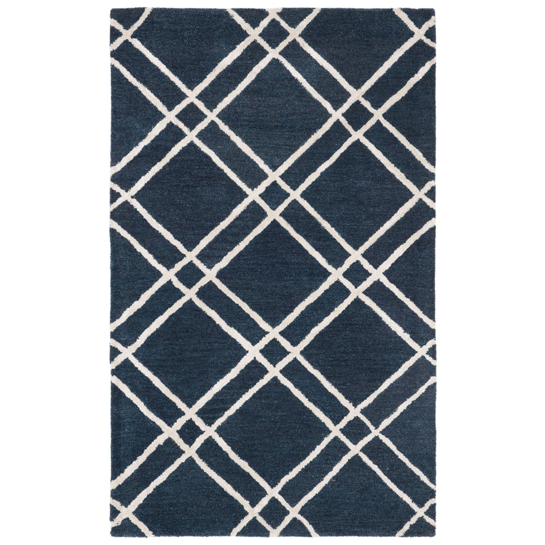 SAFAVIEH Himalaya HIM901N Handmade Navy / Silver Rug Image 6