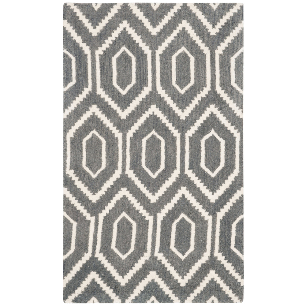 SAFAVIEH Himalaya HIM902F Handmade Dark Grey / Ivory Rug Image 2