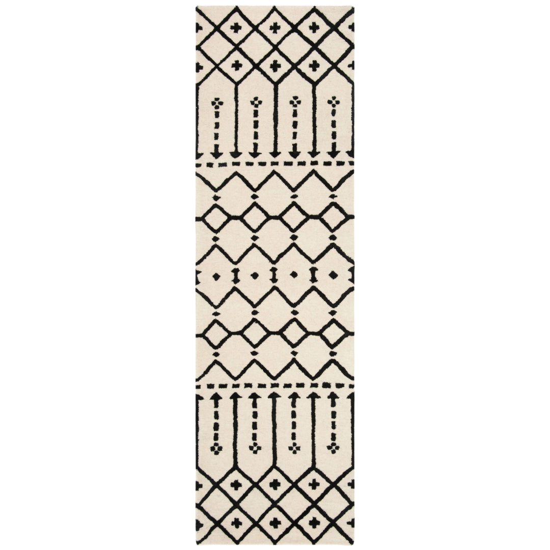 SAFAVIEH Himalaya HIM903A Handmade Ivory / Black Rug Image 3