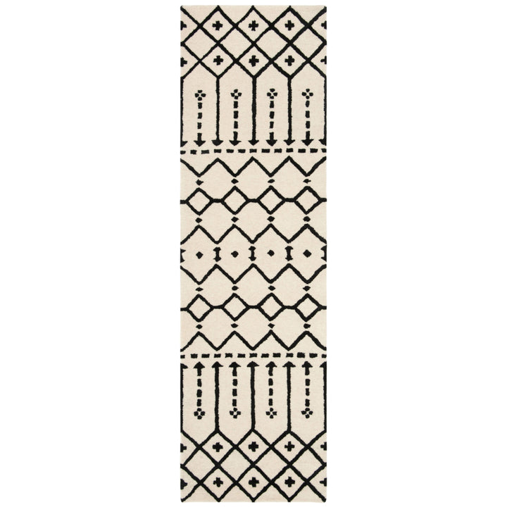 SAFAVIEH Himalaya HIM903A Handmade Ivory / Black Rug Image 3