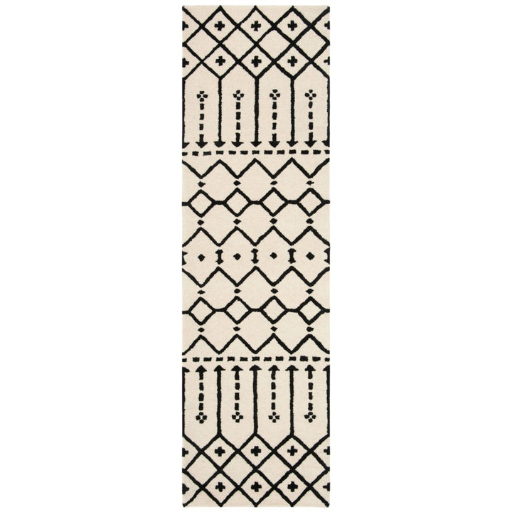 SAFAVIEH Himalaya HIM903A Handmade Ivory / Black Rug Image 1