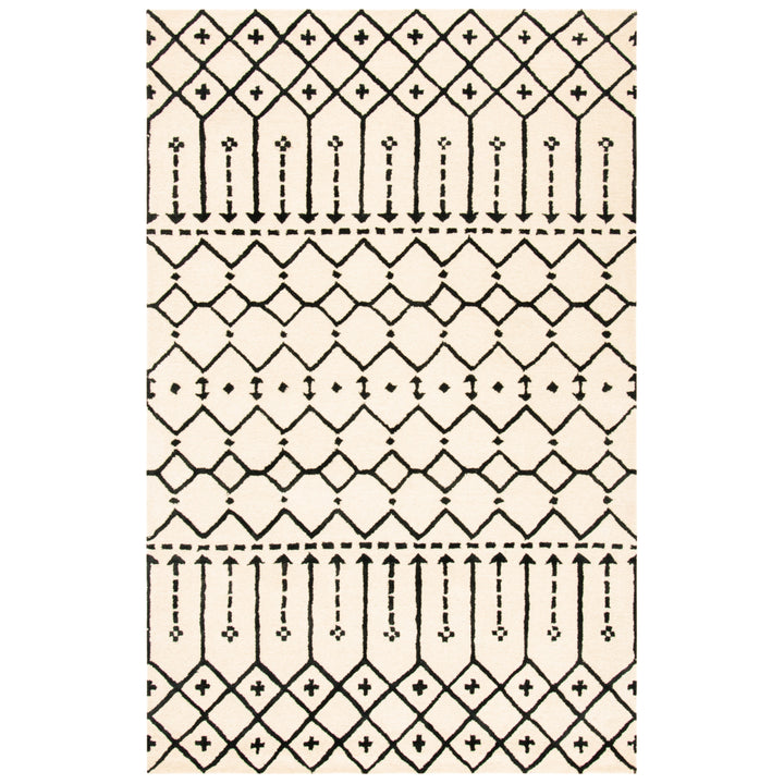 SAFAVIEH Himalaya HIM903A Handmade Ivory / Black Rug Image 5