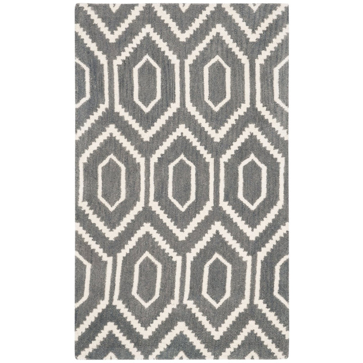 SAFAVIEH Himalaya HIM902F Handmade Dark Grey / Ivory Rug Image 1