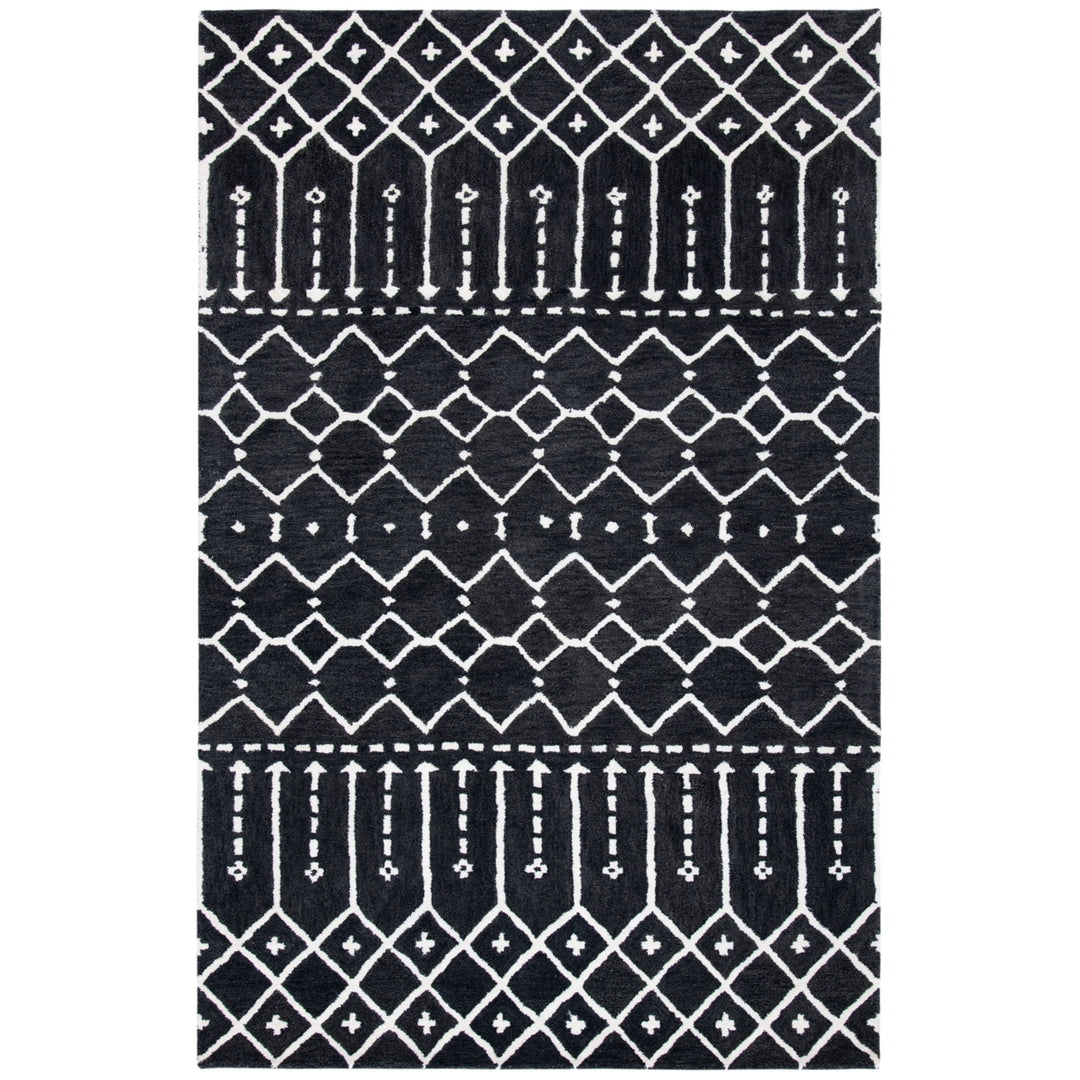 SAFAVIEH Himalaya HIM903H Handmade Dark Grey / Ivory Rug Image 1