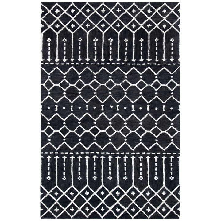 SAFAVIEH Himalaya HIM903H Handmade Dark Grey / Ivory Rug Image 1