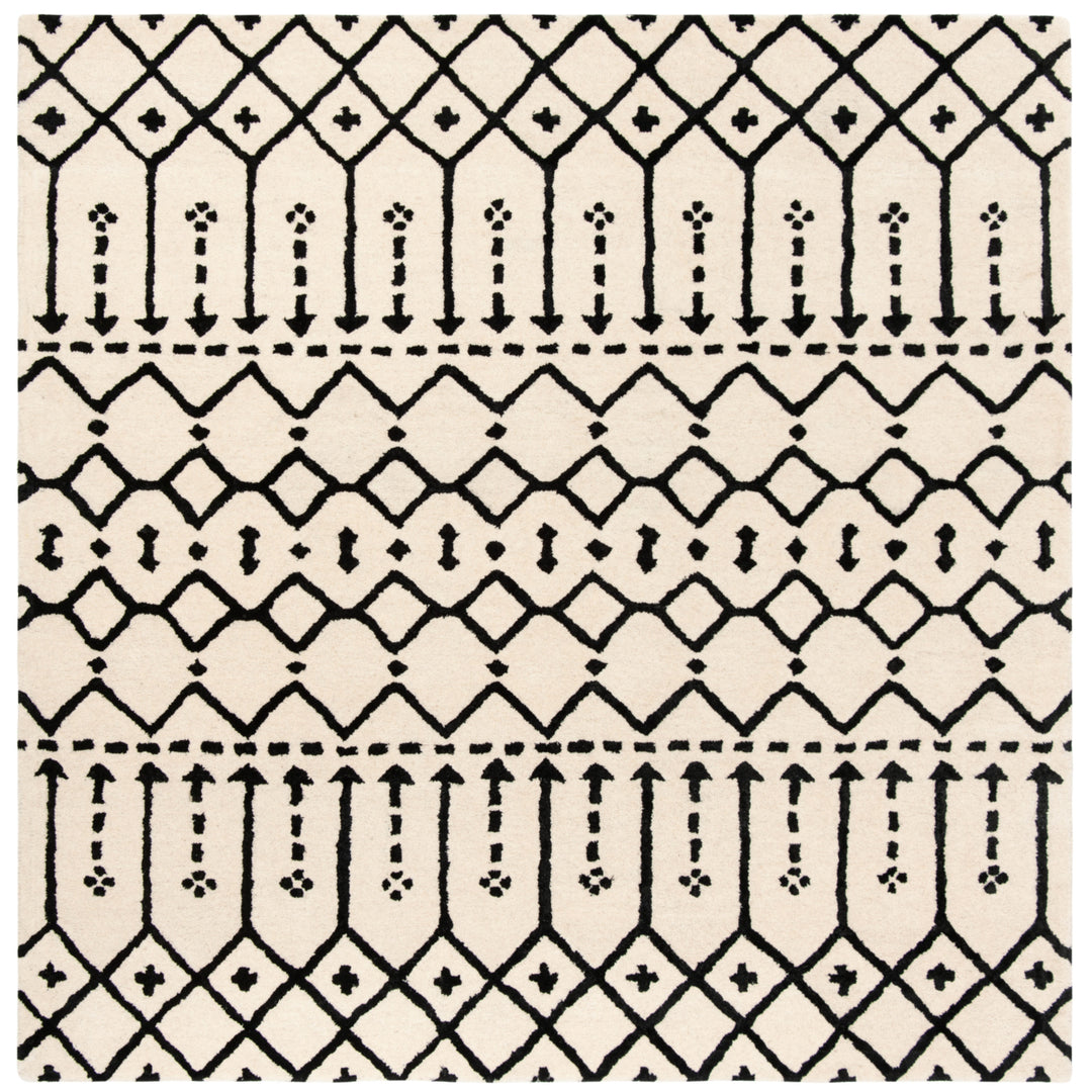 SAFAVIEH Himalaya HIM903A Handmade Ivory / Black Rug Image 7