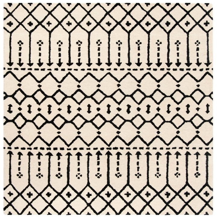 SAFAVIEH Himalaya HIM903A Handmade Ivory / Black Rug Image 1