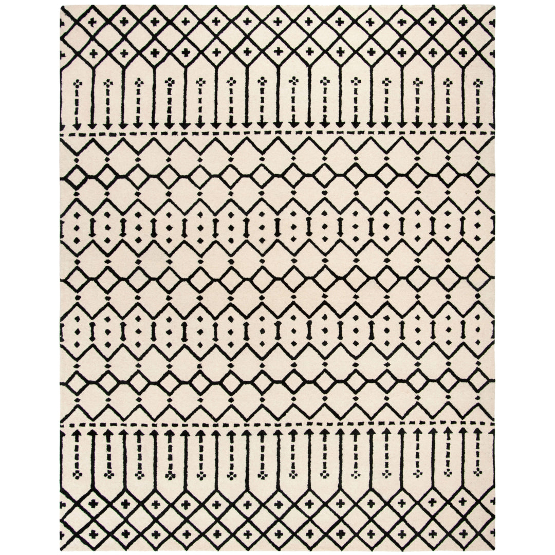 SAFAVIEH Himalaya HIM903A Handmade Ivory / Black Rug Image 8