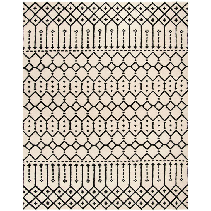 SAFAVIEH Himalaya HIM903A Handmade Ivory / Black Rug Image 1