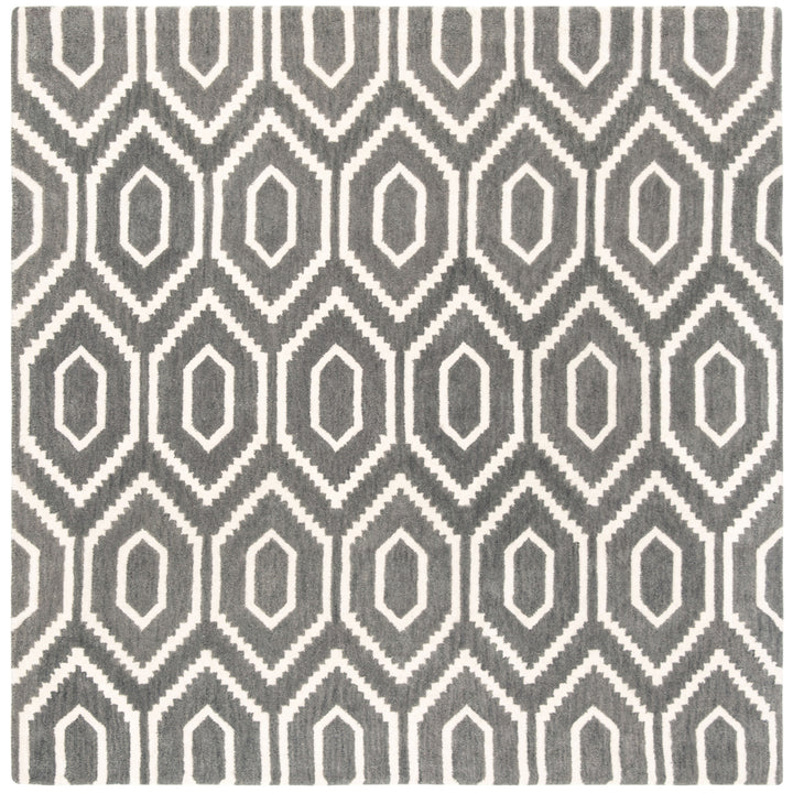 SAFAVIEH Himalaya HIM902F Handmade Dark Grey / Ivory Rug Image 9