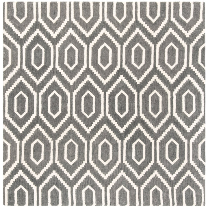 SAFAVIEH Himalaya HIM902F Handmade Dark Grey / Ivory Rug Image 1