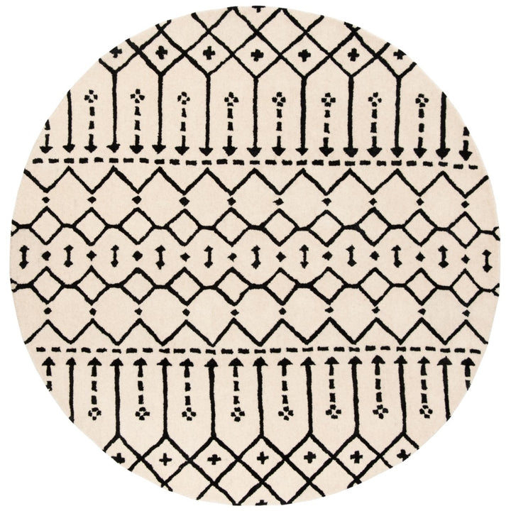 SAFAVIEH Himalaya HIM903A Handmade Ivory / Black Rug Image 1