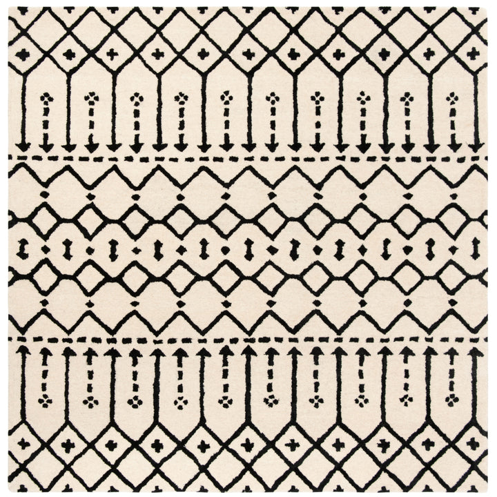 SAFAVIEH Himalaya HIM903A Handmade Ivory / Black Rug Image 10