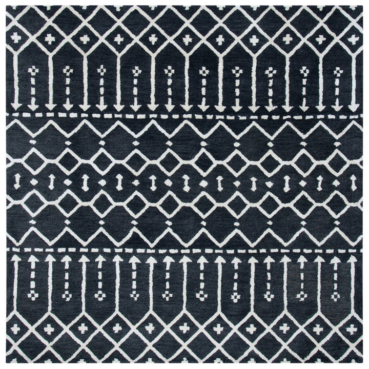 SAFAVIEH Himalaya HIM903H Handmade Dark Grey / Ivory Rug Image 6