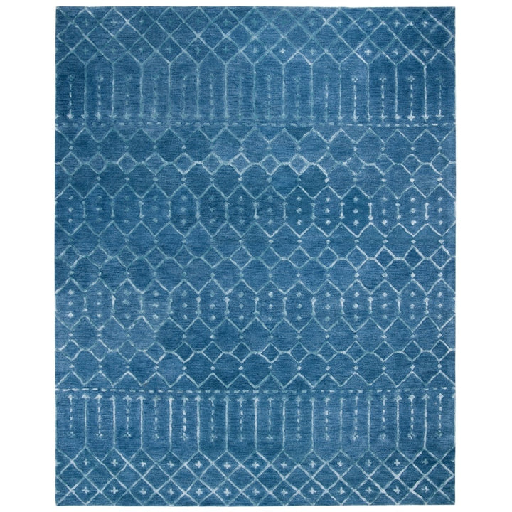 SAFAVIEH Himalaya HIM903N Handmade Navy / Silver Rug Image 1