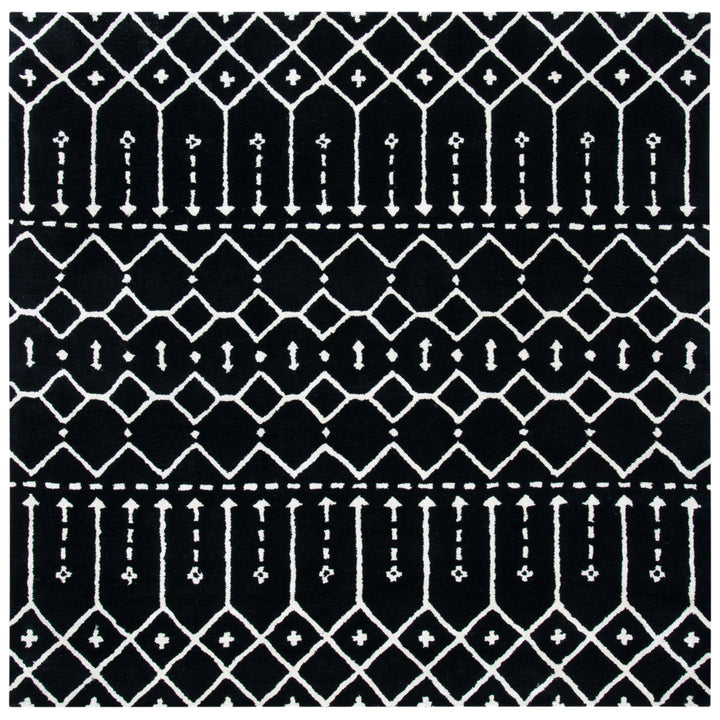 SAFAVIEH Himalaya HIM903Z Handmade Black / Ivory Rug Image 6