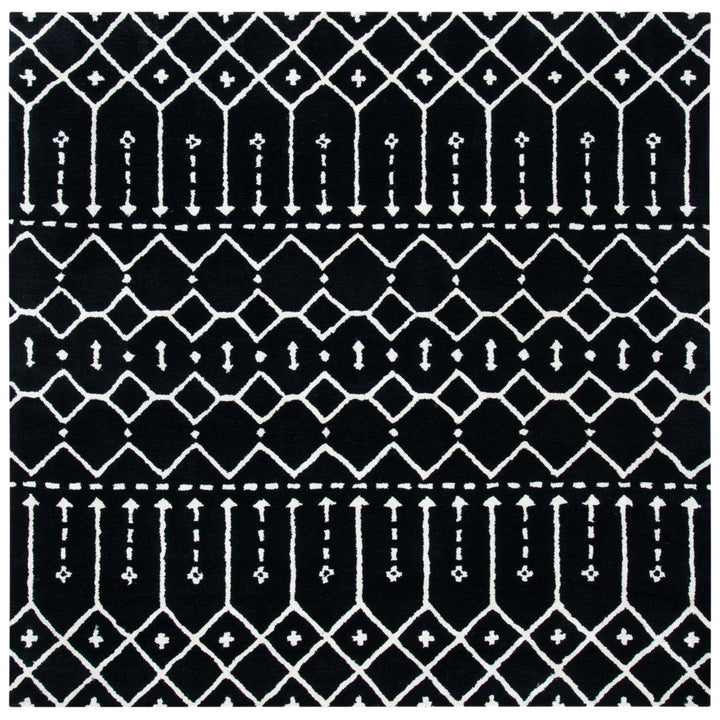 SAFAVIEH Himalaya HIM903Z Handmade Black / Ivory Rug Image 1