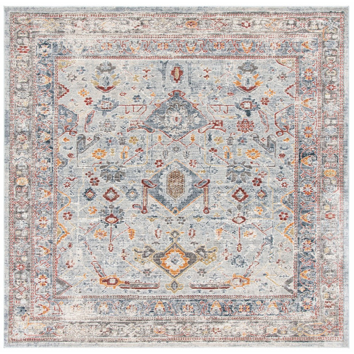 SAFAVIEH History HIS509F Light Grey / Rust Rug Image 6