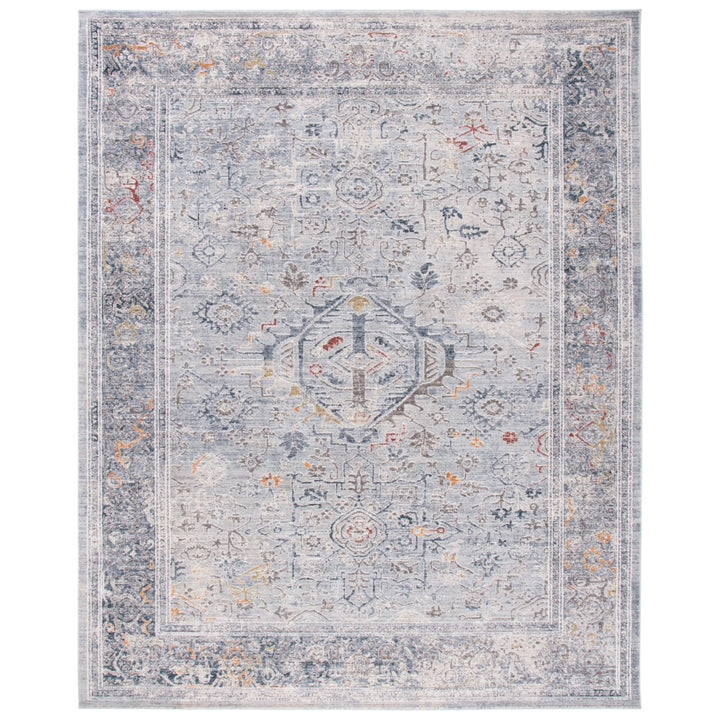 SAFAVIEH History HIS584F Light Grey / Navy Rug Image 1