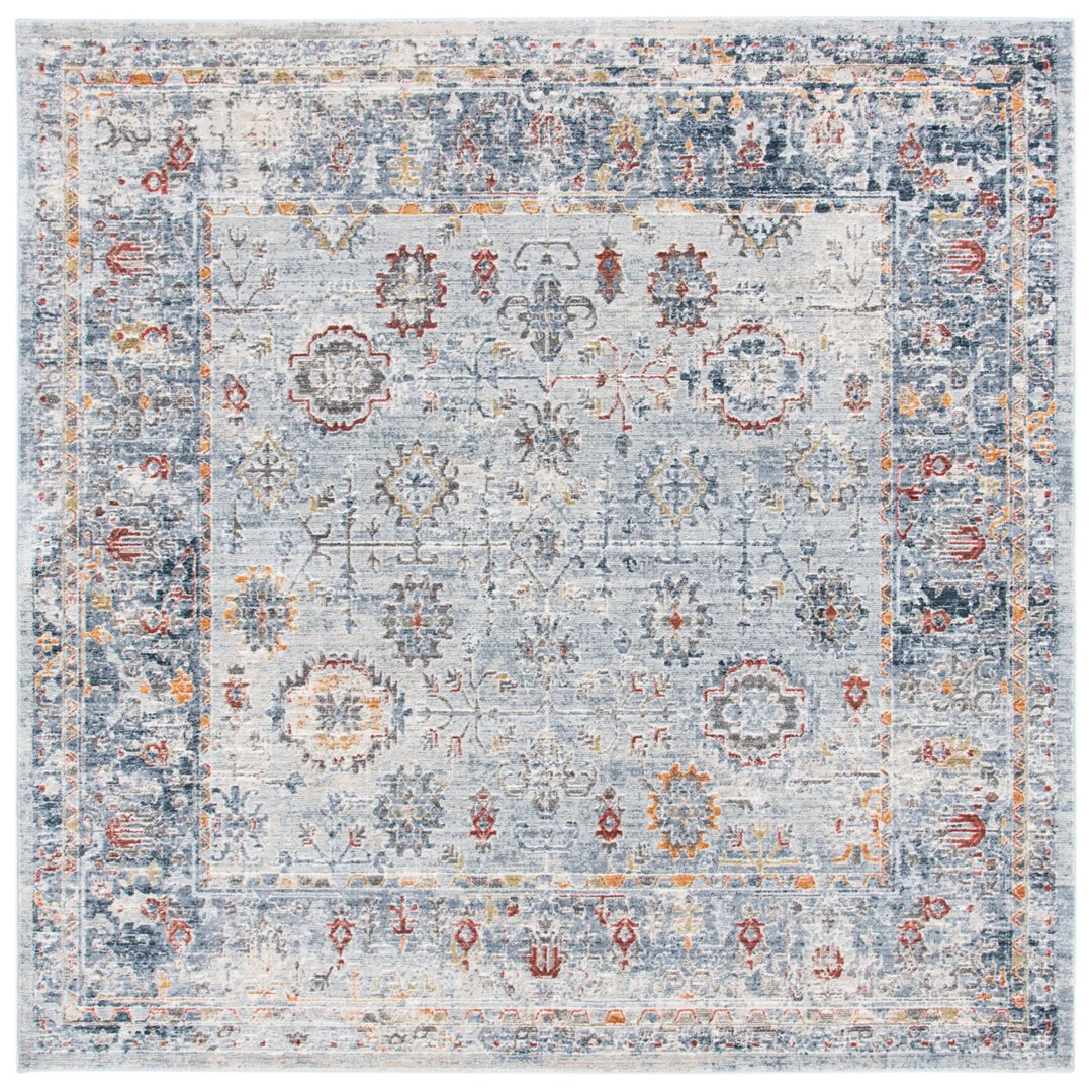 SAFAVIEH History HIS580F Light Grey / Navy Rug Image 6