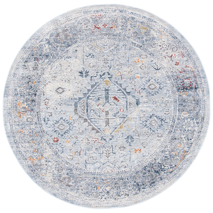 SAFAVIEH History HIS584F Light Grey / Navy Rug Image 4