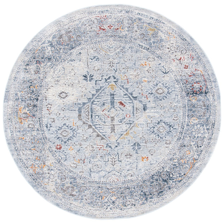 SAFAVIEH History HIS584F Light Grey / Navy Rug Image 1