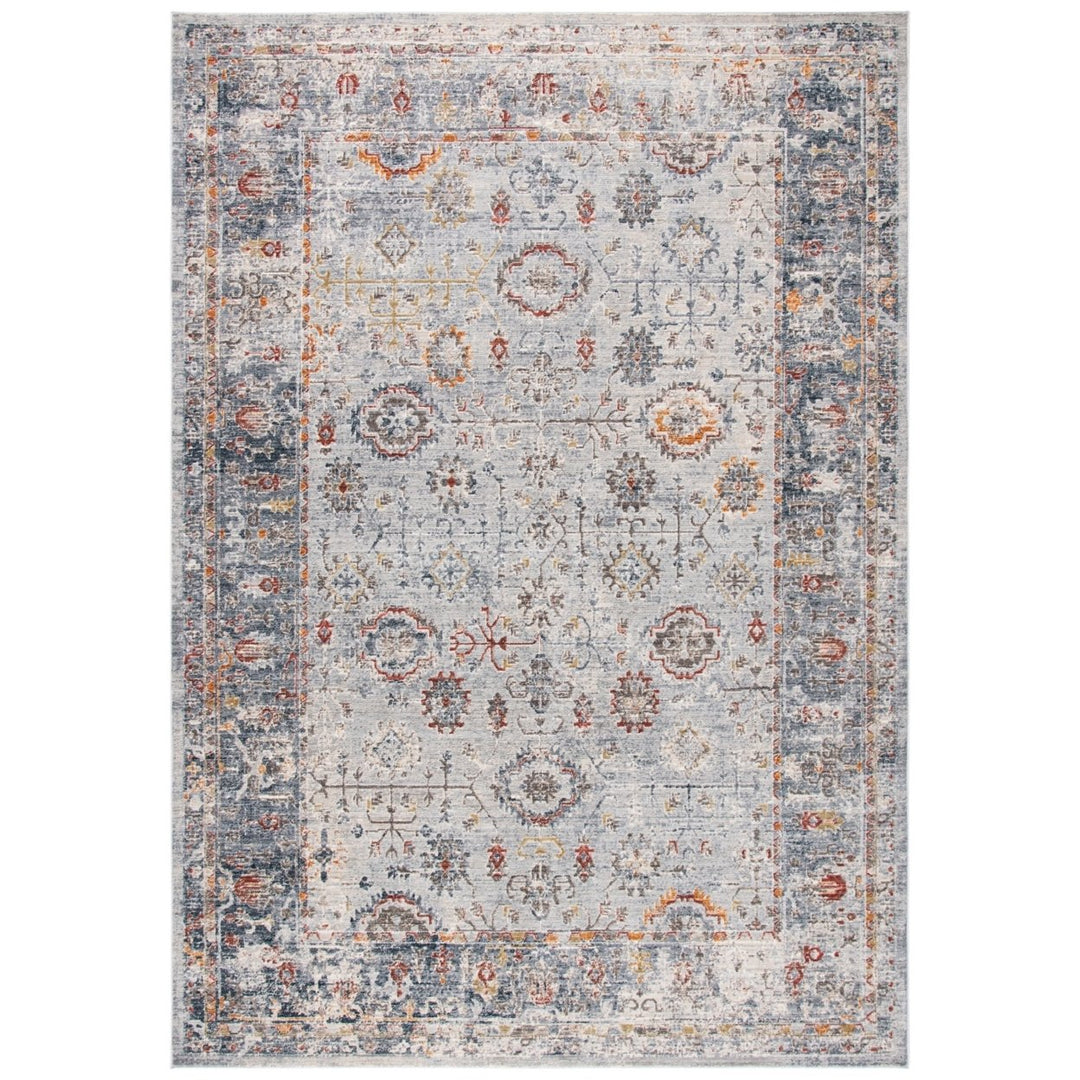 SAFAVIEH History HIS580F Light Grey / Navy Rug Image 1