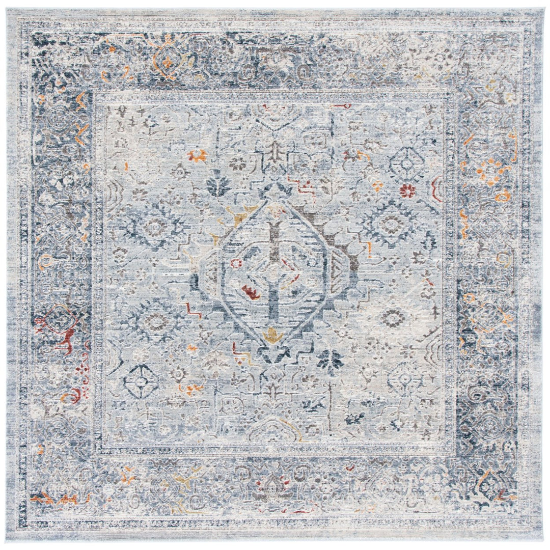 SAFAVIEH History HIS584F Light Grey / Navy Rug Image 6