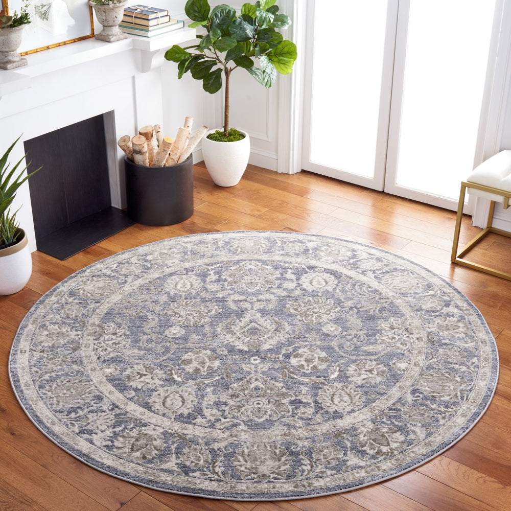 SAFAVIEH History HIS521H Dark Grey / Ivory Rug Image 2